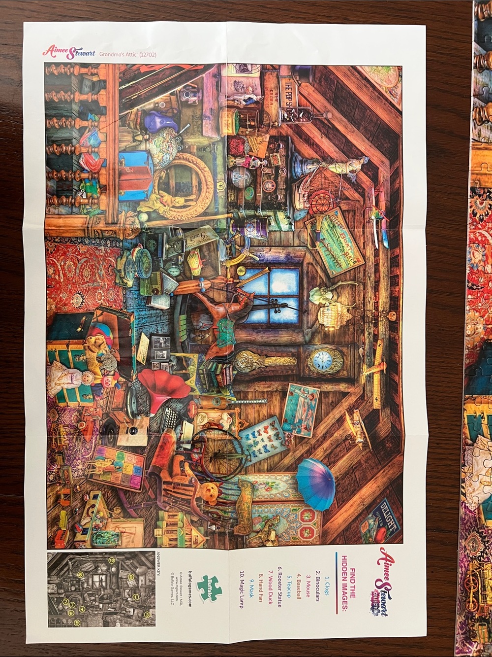 Aimee Stewart Buffalo Games Grandma’s Attic 1000 pc Puzzle - Picture 3 of 3